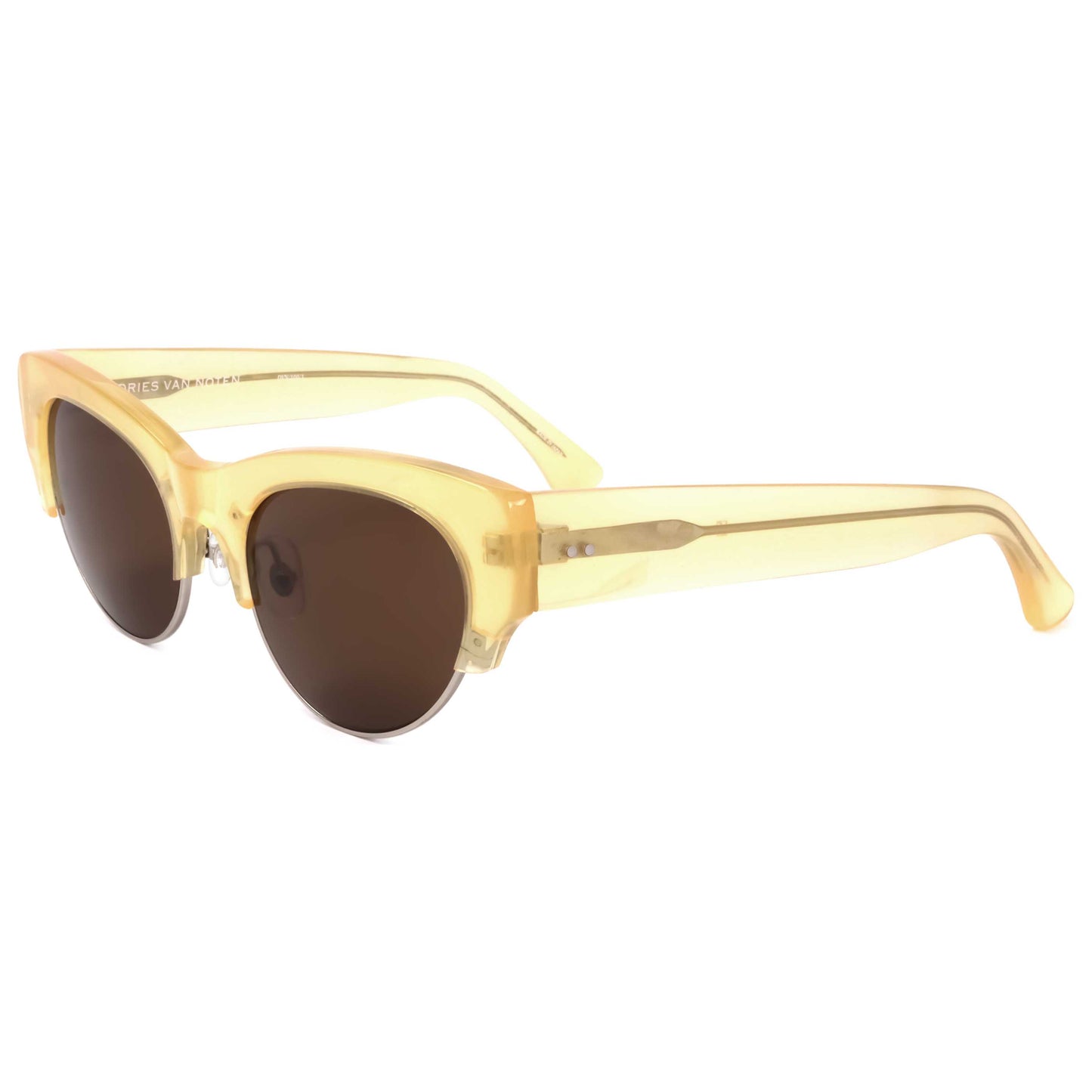 Front view of Linda Farrow Dries Van Noten Women's Sunglasses DVN100-C1-53