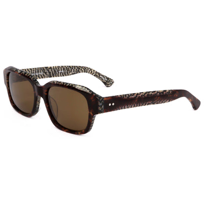 Front view of Linda Farrow Dries Van Noten Men's Sunglasses DVN124-C8-52