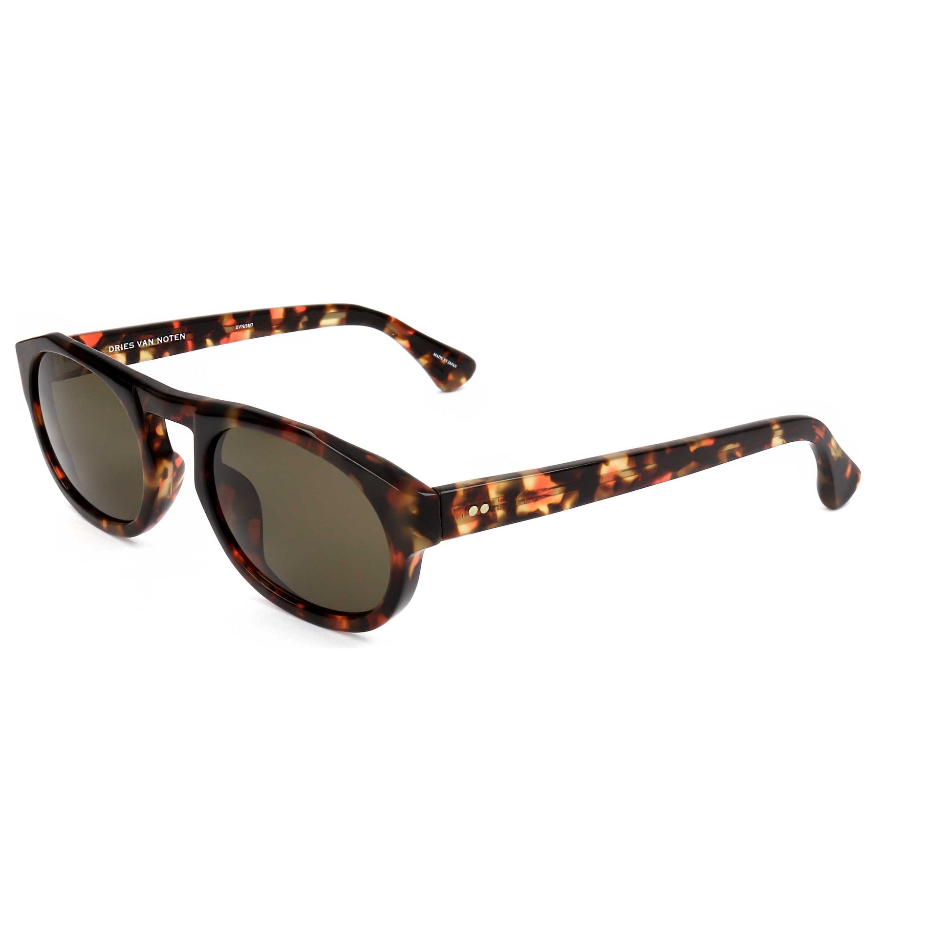 Front view of Linda Farrow Dries Van Noten Unisex Sunglasses DVN38-C7