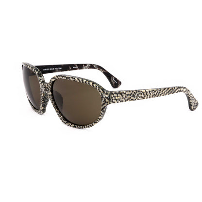 Front view of Linda Farrow Dries Van Noten Unisex Sunglasses DVN43-C2-60