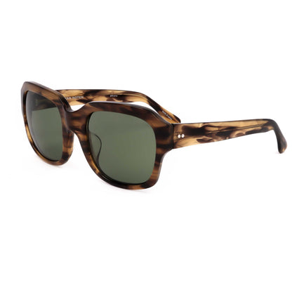 Front view of Linda Farrow Dries Van Noten Unisex Sunglasses DVN47-C2-54