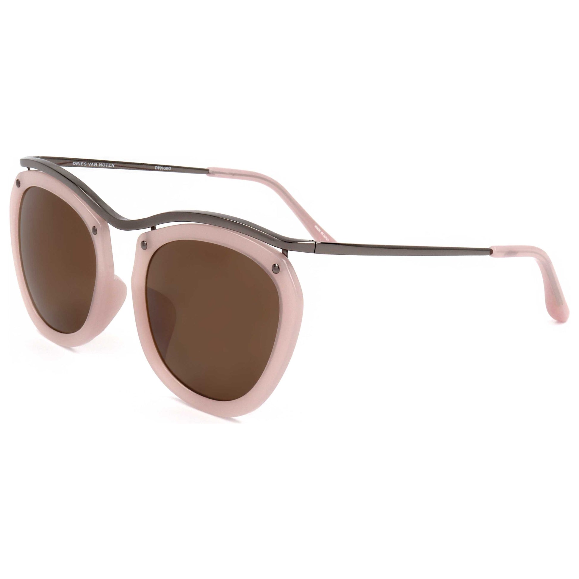Front view of Linda Farrow Dries Van Noten Unisex Sunglasses DVN50-C3-51