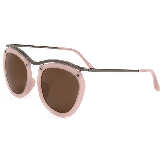 Front view of Linda Farrow Dries Van Noten Unisex Sunglasses DVN50-C3-51