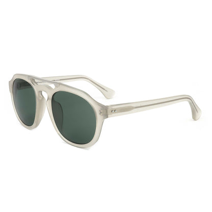 Front view of Linda Farrow Dries Van Noten Unisex Sunglasses DVN55-C6-50