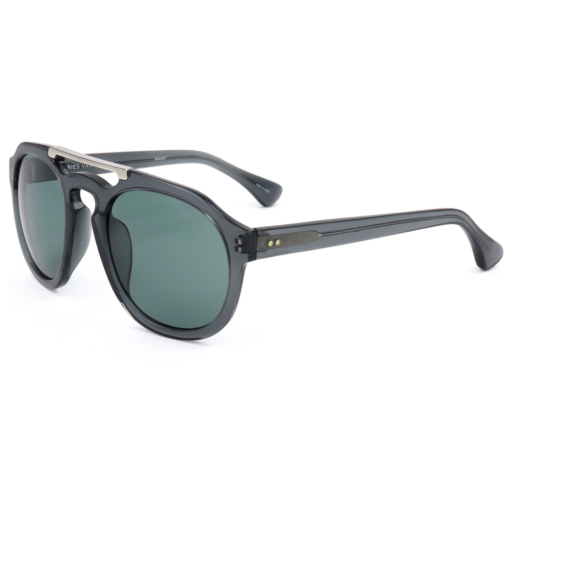 Front view of Linda Farrow Dries Van Noten Unisex Sunglasses DVN55-C7-50