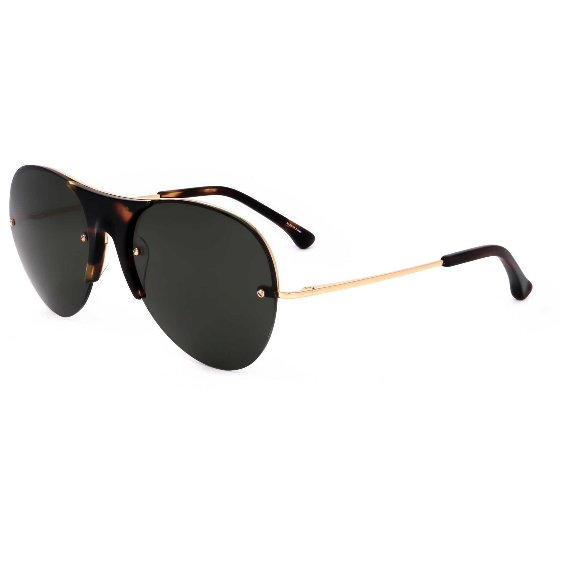 Front view of Linda Farrow Dries Van Noten Men's Sunglasses DVN71-C1-60