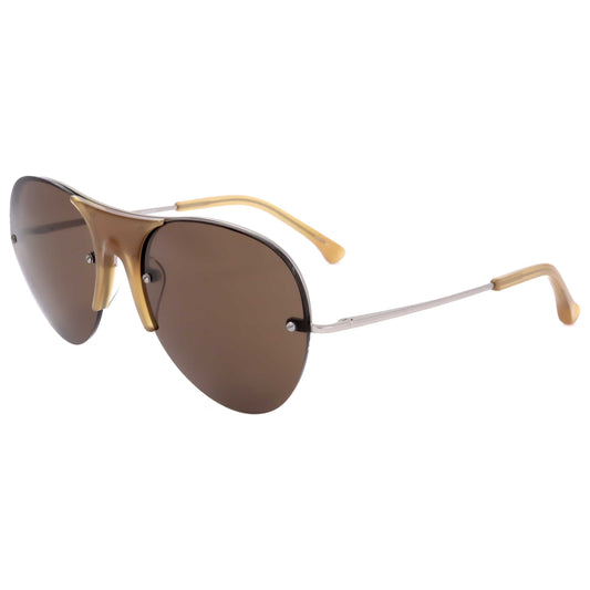 Front view of Linda Farrow Dries Van Noten Men's Sunglasses DVN71-C4-60