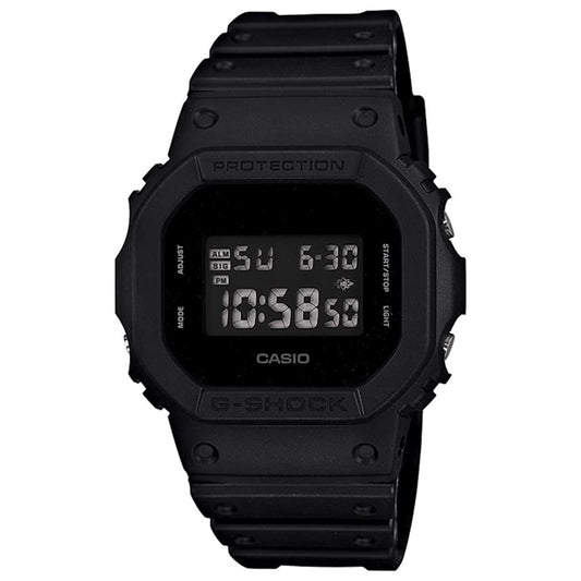 Front view of Casio G-Shock Men's Quartz Watch DW-5600BB-1DR