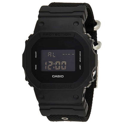 Front view of Casio G-Shock Men's Quartz Watch DW-5600BBN-1DR