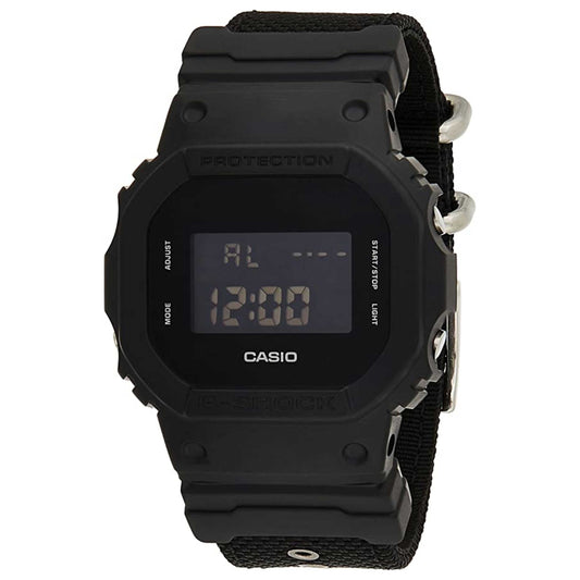 Front view of Casio G-Shock Men's Quartz Watch DW-5600BBN-1DR