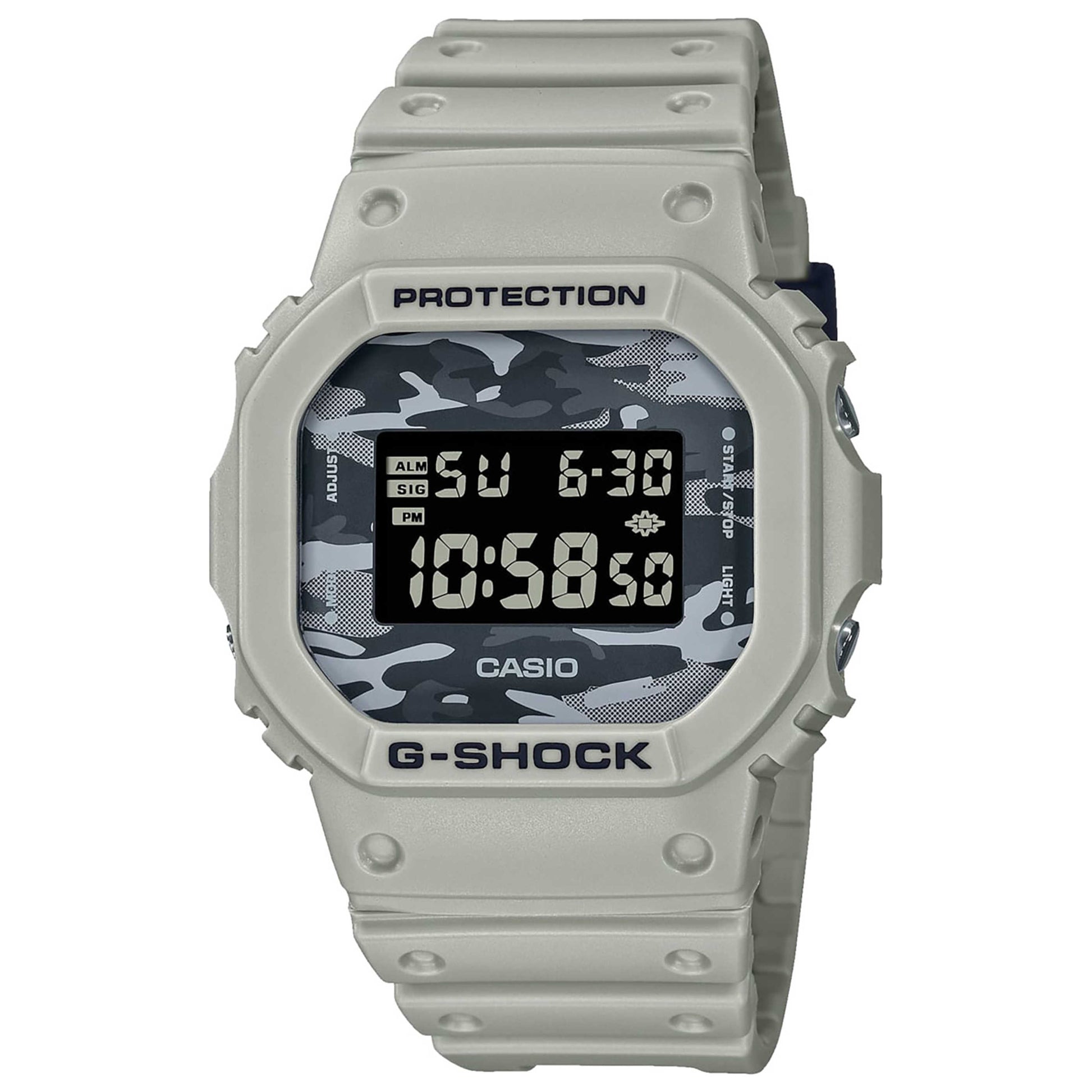 Front view of Casio G-Shock Men's Quartz Watch DW-5600CA-8ER