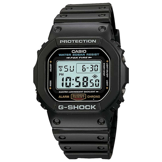 Front view of Casio G-Shock Men's Quartz Watch DW-5600E-1VDF