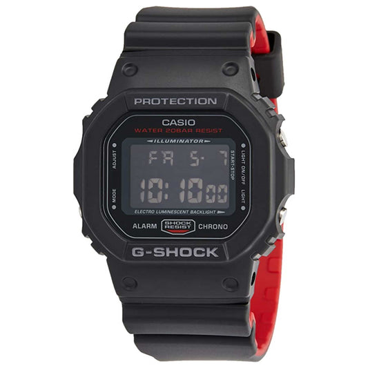 Front view of Casio G-Shock Men's Quartz Watch DW-5600HR-1DR