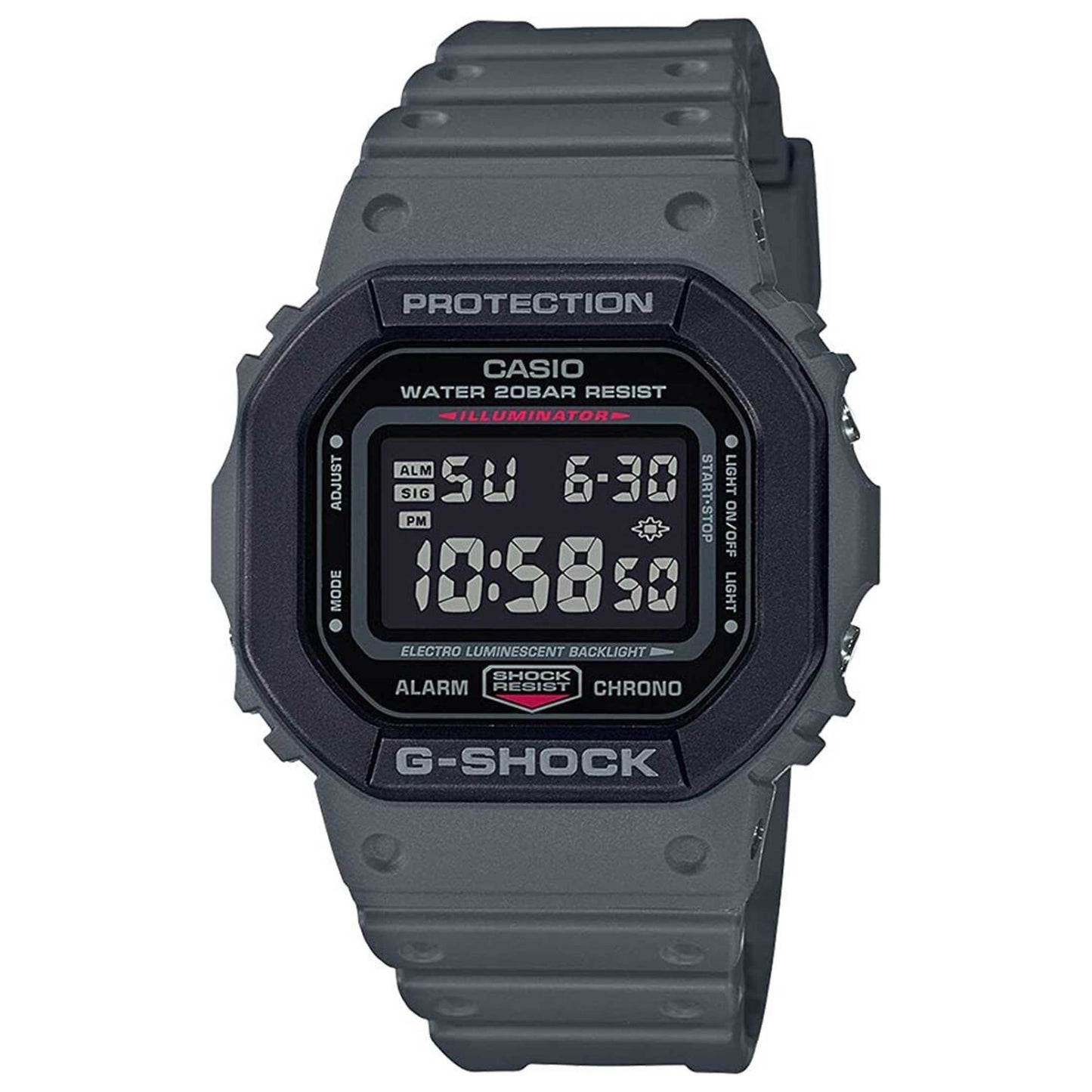 Front view of Casio G-Shock Men's Quartz Watch DW-5610SU-8DR
