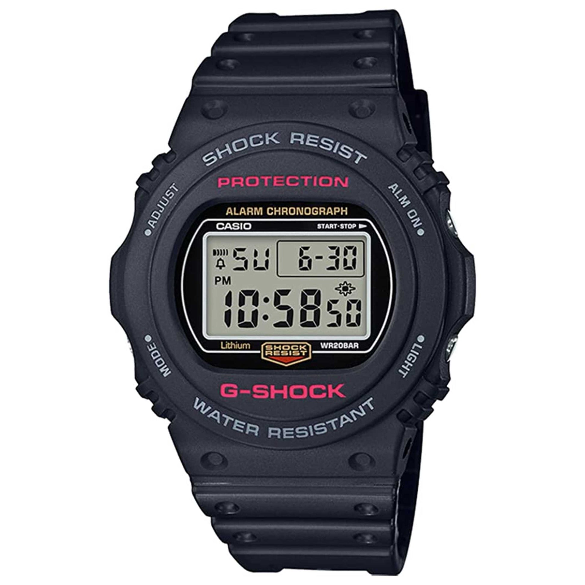 Front view of Casio G-Shock Men's Quartz Watch DW-5750E-1DR