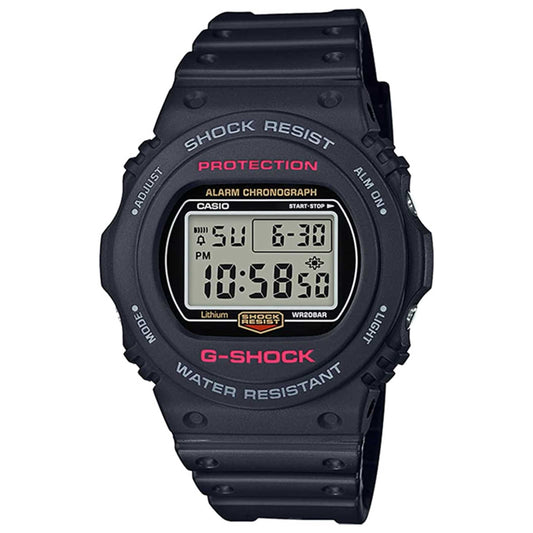 Front view of Casio G-Shock Men's Quartz Watch DW-5750E-1DR