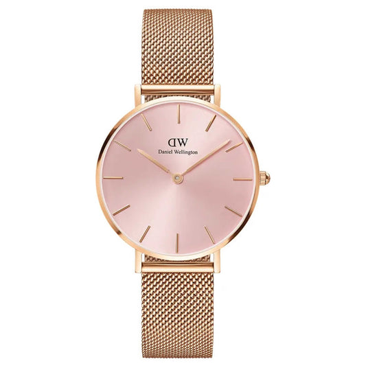 Front view of Daniel Wellington Petite Melrose Women's Quartz Watch DW00100367