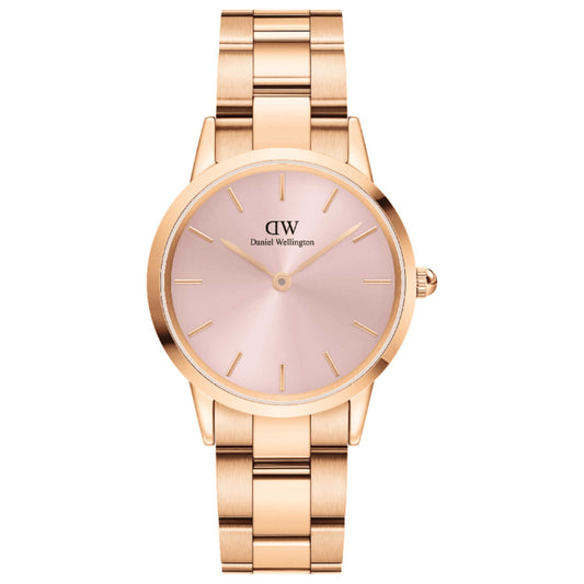 Front view of Daniel Wellington Iconic Link Women's Quartz Watch DW00100369