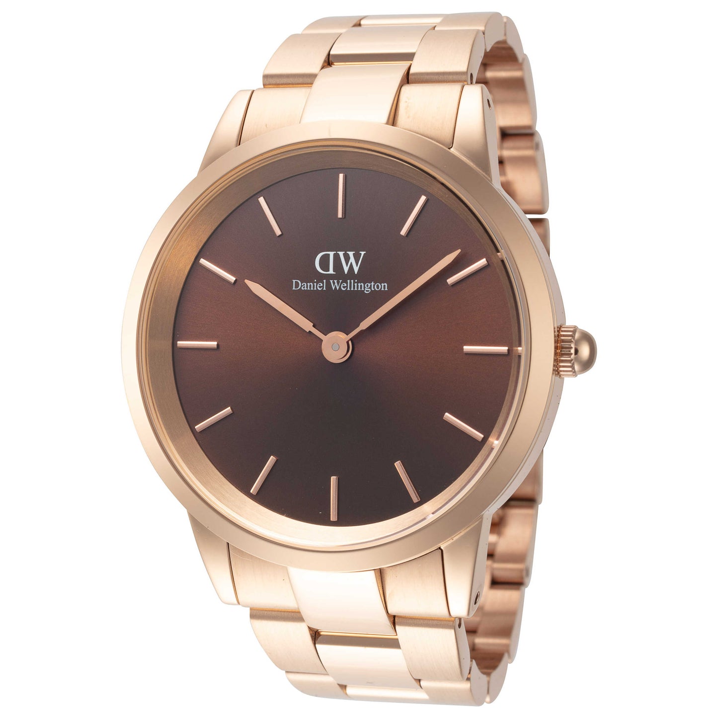 Front view of Daniel Wellington Iconic Link Unisex Quartz Watch DW00100460