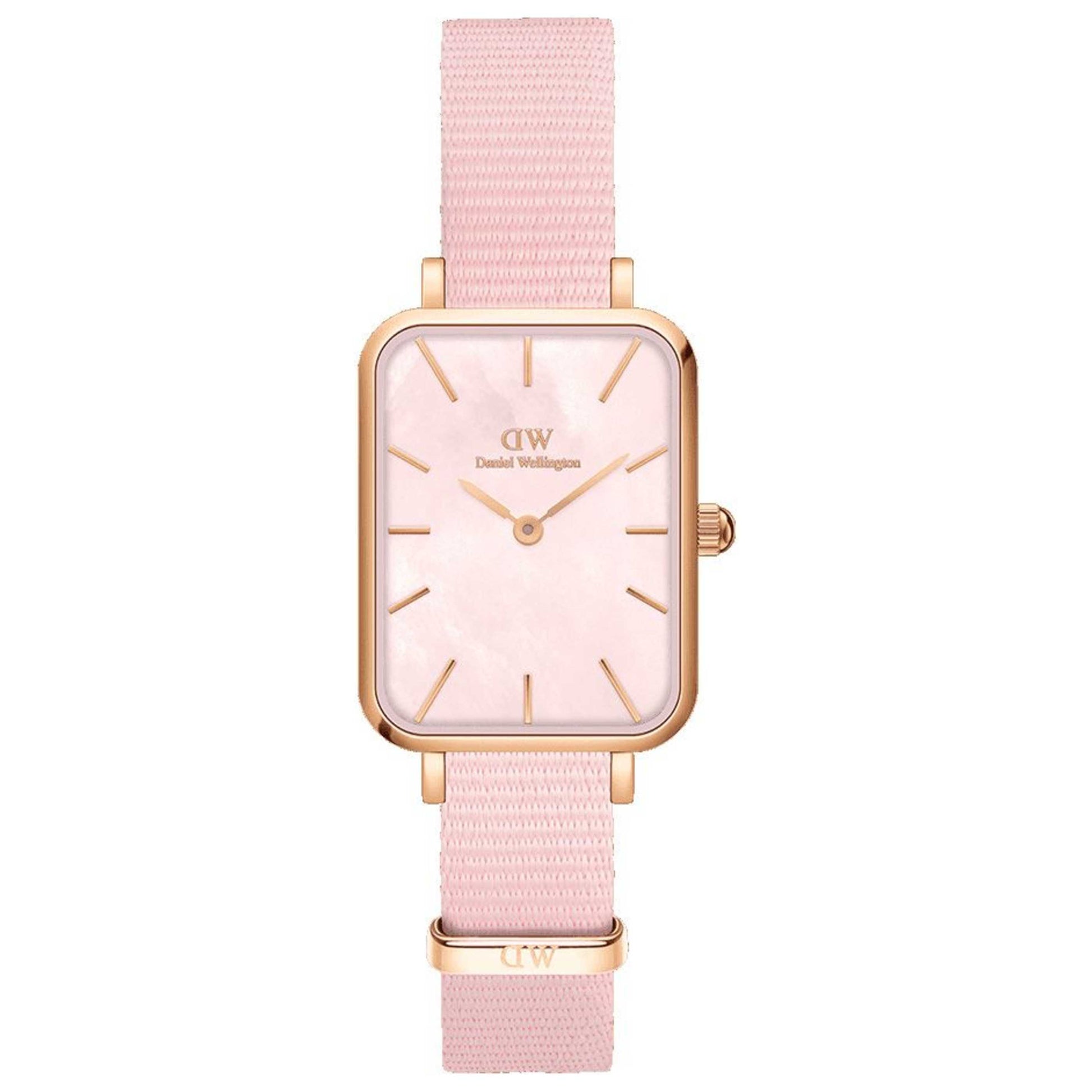 Front view of Daniel Wellington Quadro Coral Women's Quartz Watch DW00100509