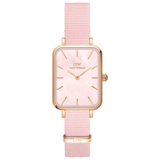 Front view of Daniel Wellington Quadro Coral Women's Quartz Watch DW00100509