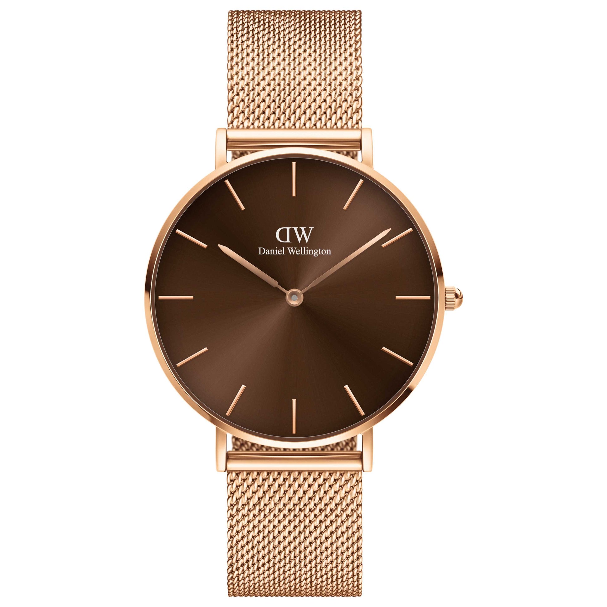 Front view of Daniel Wellington Petite Amber Women's Quartz Watch DW00600478