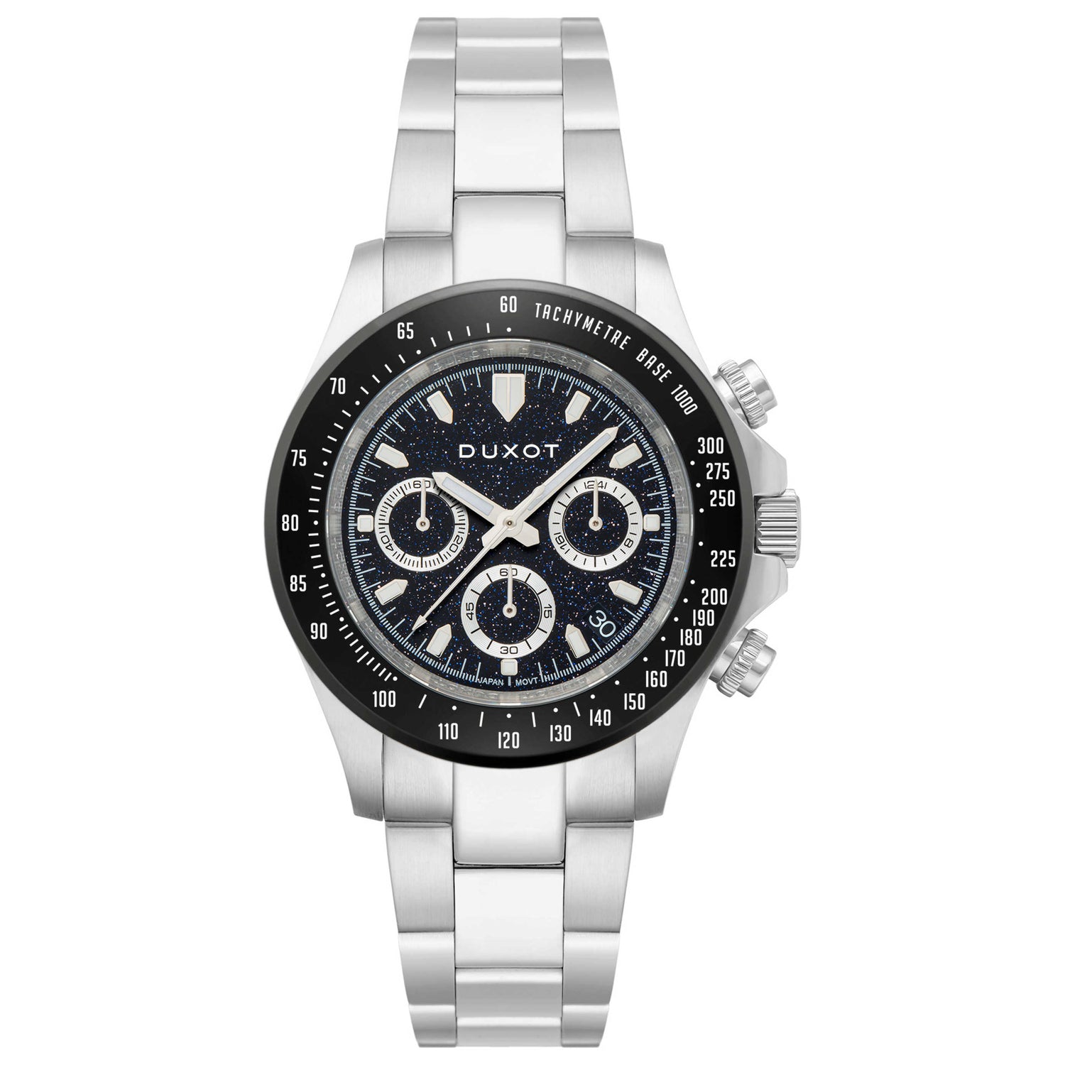 Front view of Duxot Atlantica Lapidary Men's Quartz Watch DX-2048-HH