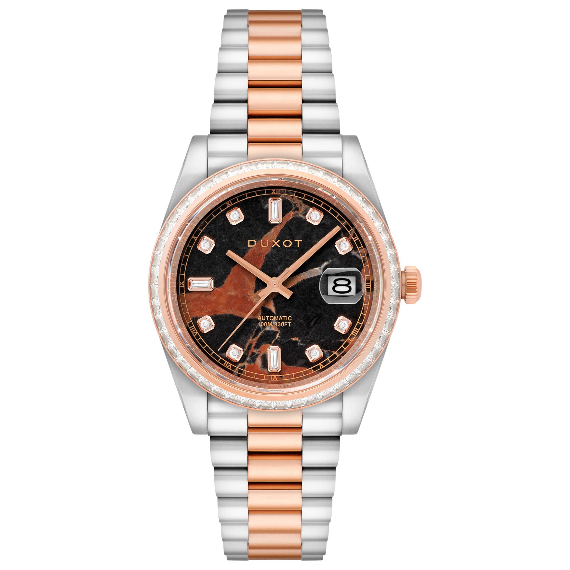 Front view of Duxot Serenata Men's Automatic Watch DX-2058-66