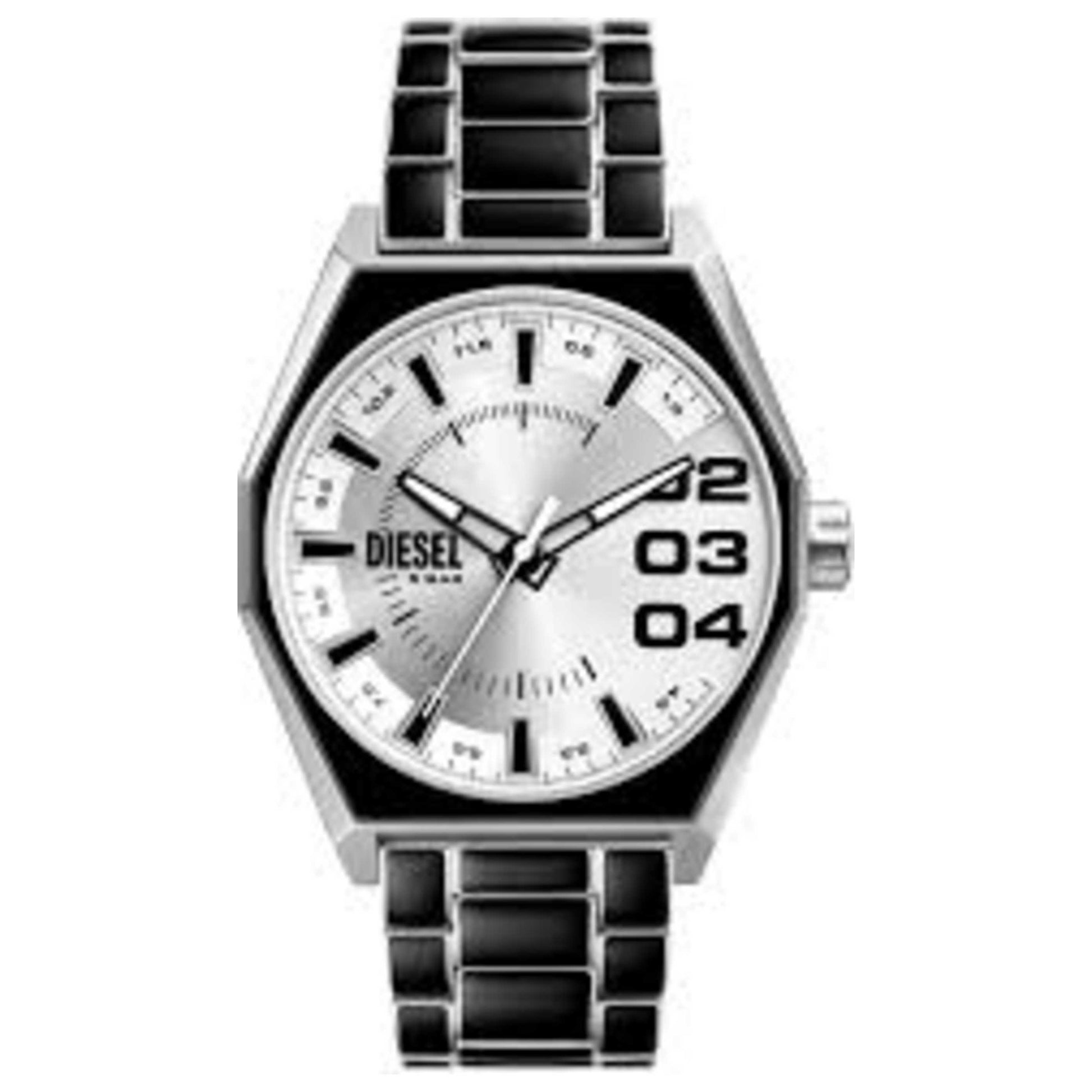 Front view of Diesel Scraper Men's Quartz Watch DZ2195