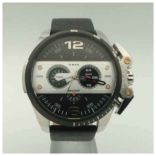 Front view of Diesel Ironside Men's Japanese Quartz (Battery-Powered) Watch DZ4361-PO