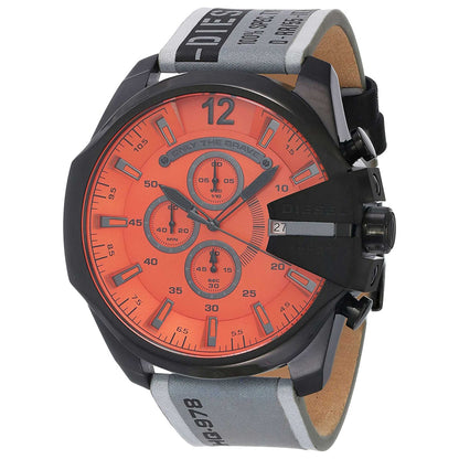Front view of Diesel Mega Chief Men's Quartz Watch DZ4535