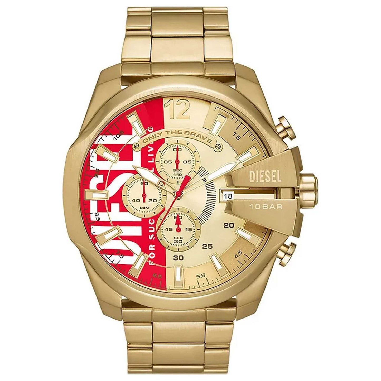 Front view of Diesel Mega Chief Men's Quartz Watch DZ4642