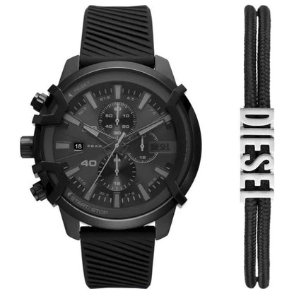 Front view of Diesel Griffed Men's Quartz Watch DZ4650SET