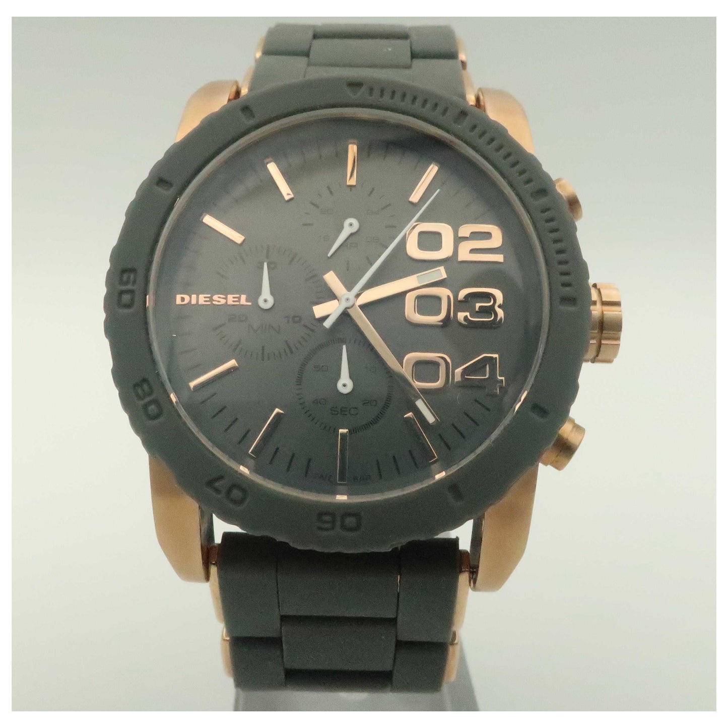Front view of Diesel Chronograph Men's Japanese Quartz (Battery-Powered) Watch DZ5307-PO