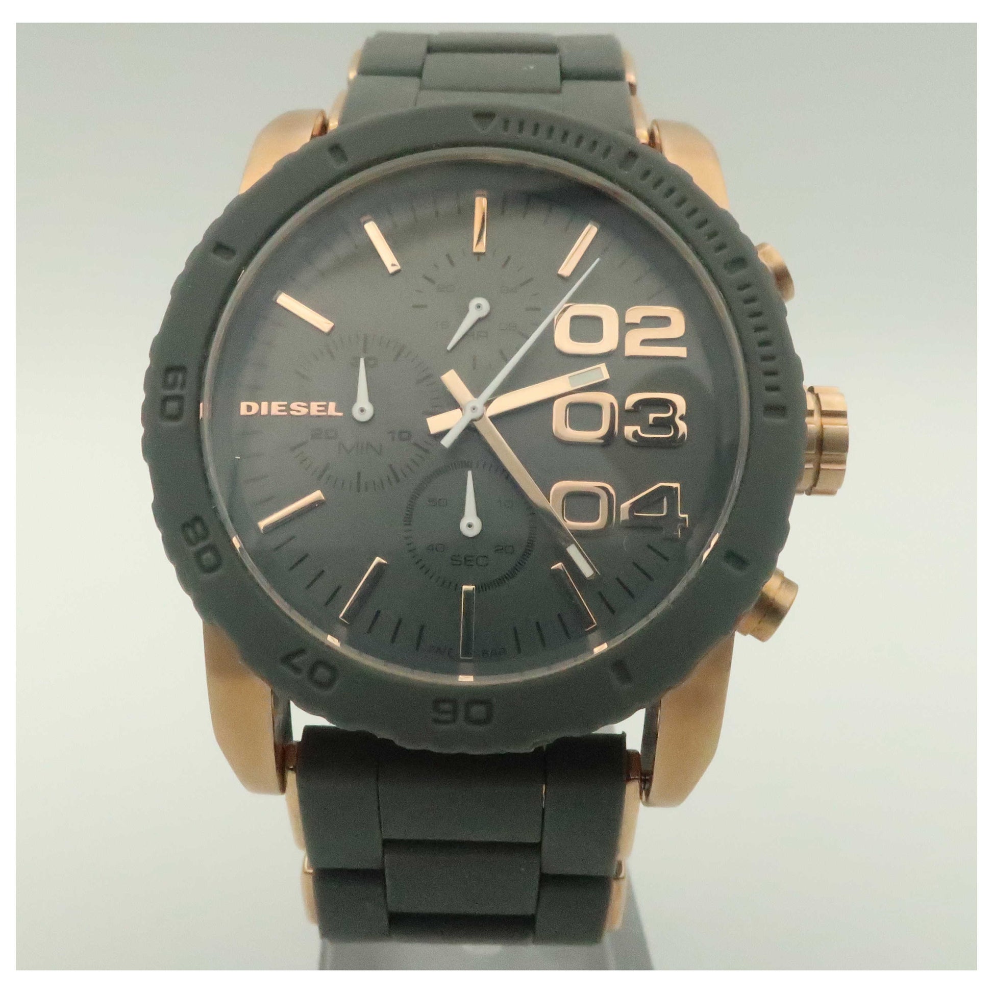 Front view of Diesel Chronograph Men's Japanese Quartz (Battery-Powered) Watch DZ5307-PO