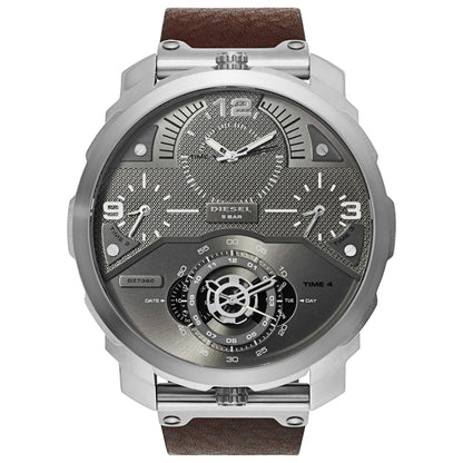 Front view of Diesel Machinus Men's Japanese Quartz (Battery-Powered) Watch DZ7360