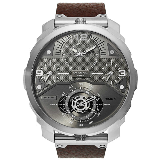 Front view of Diesel Machinus Men's Japanese Quartz (Battery-Powered) Watch DZ7360