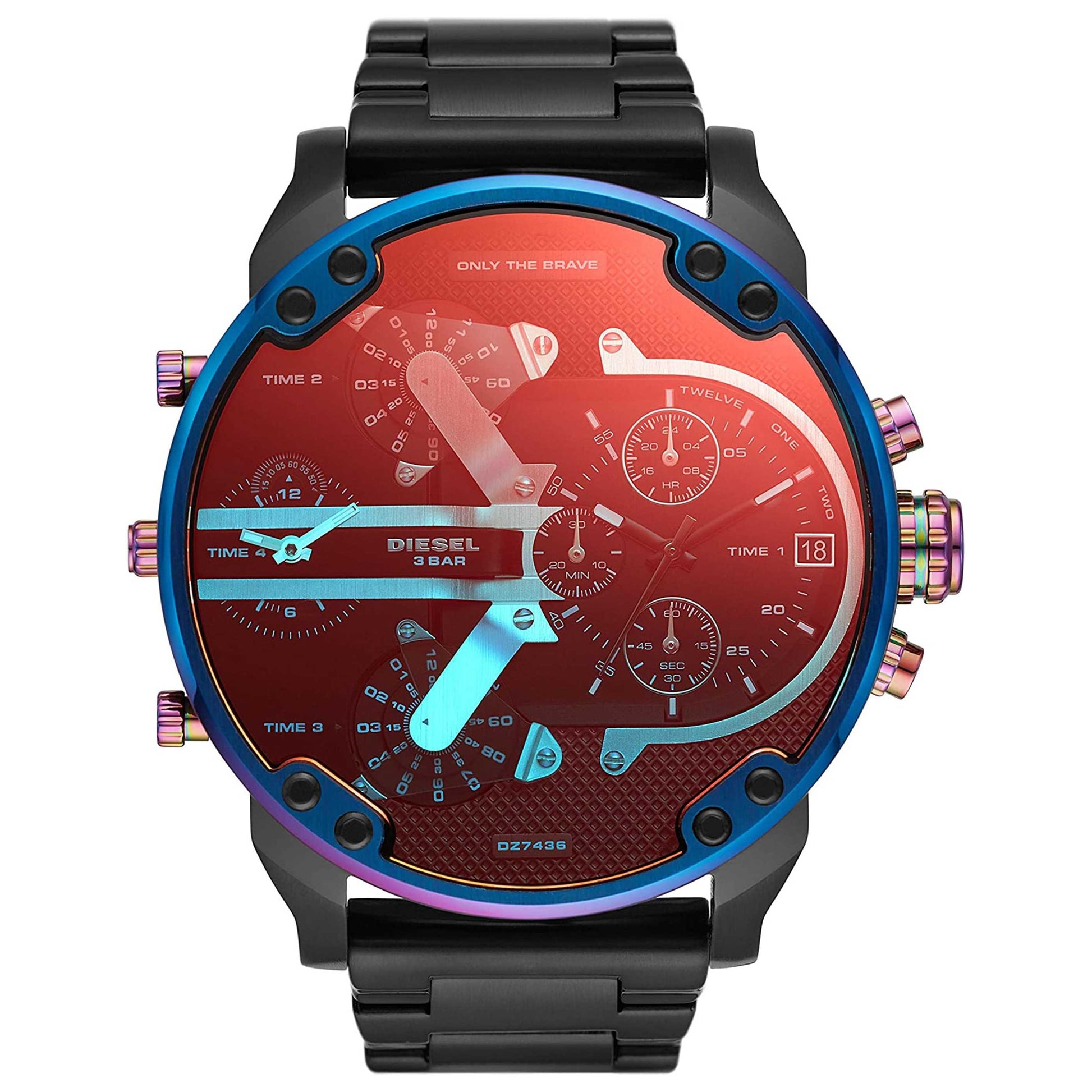 Front view of Diesel Mr. Daddy 2.0 Men's Quartz Watch DZ7436