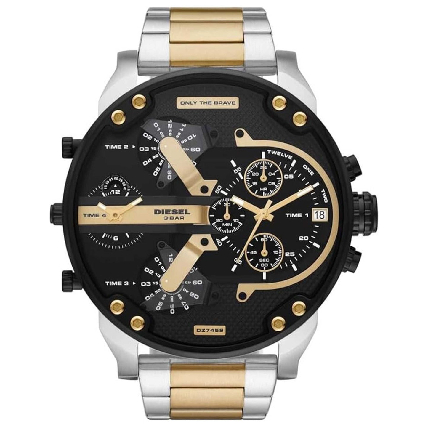 Front view of Diesel Mr. Daddy 2.0 Men's Quartz Watch DZ7459