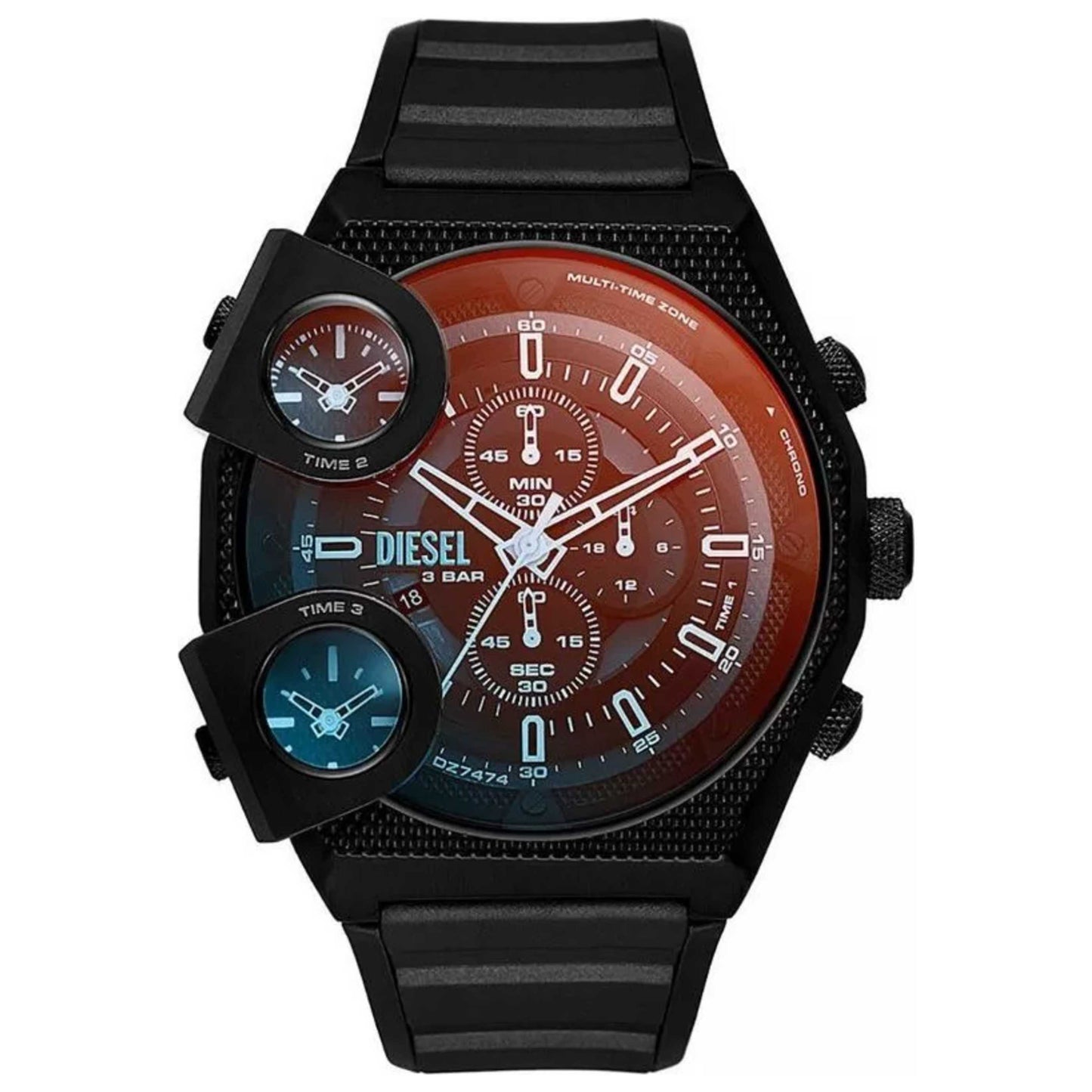 Front view of Diesel Sideshow Men's Quartz Watch DZ7474