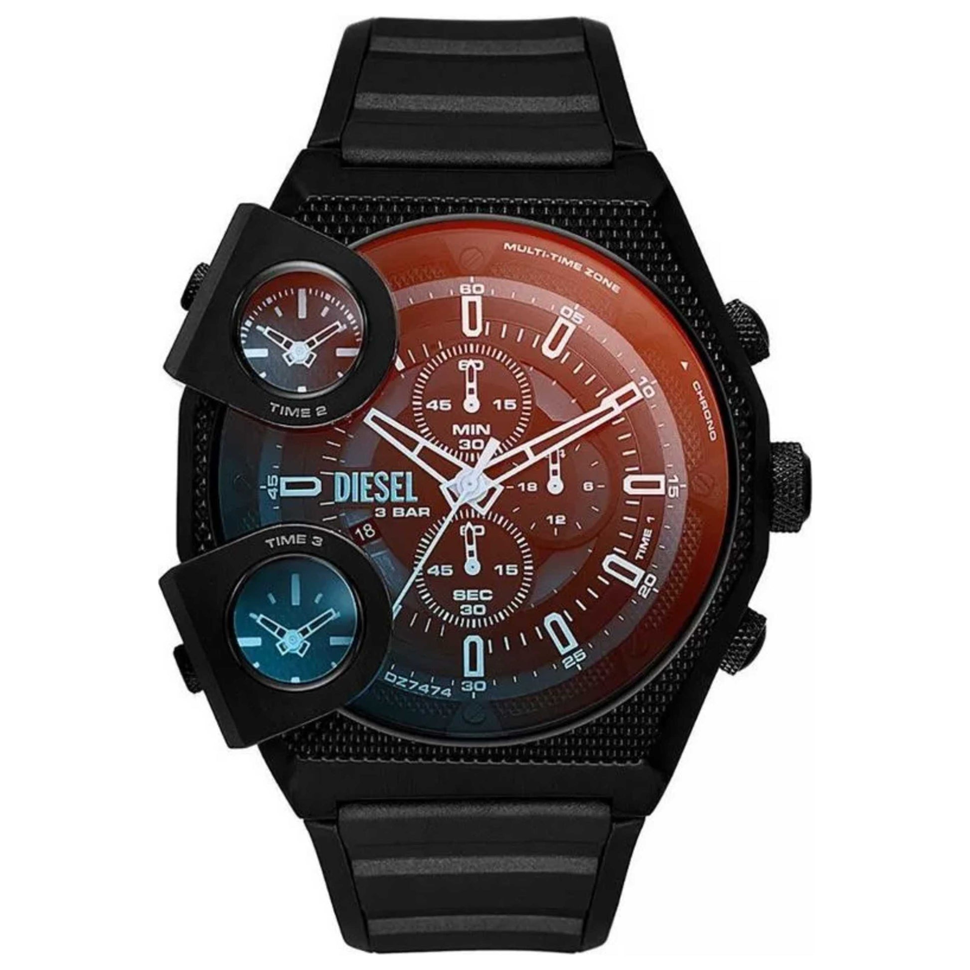 Front view of Diesel Sideshow Men's Quartz Watch DZ7474