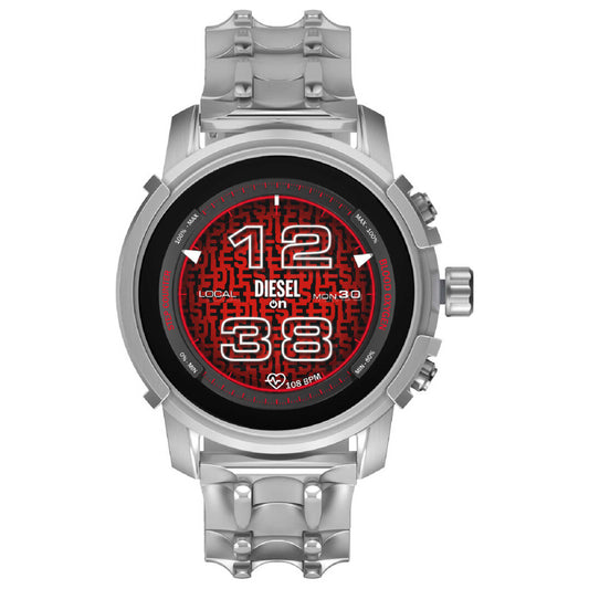 Front view of Diesel Griffed Men's Quartz Smartwatch DZT2040R