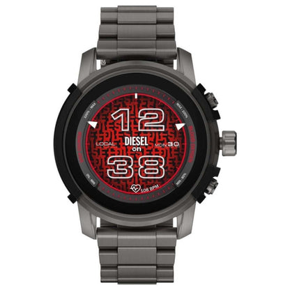 Front view of Diesel Griffed Men's Quartz Smartwatch DZT2042R