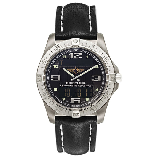 Front view of Breitling Professional Men's Swiss Quartz (Battery-Powered) Certified Chronometer Watch E7936210-B962-435X