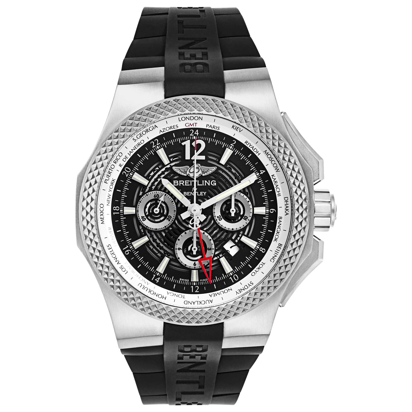 Front view of Breitling Men's Automatic Watch EB043210-M533-222S