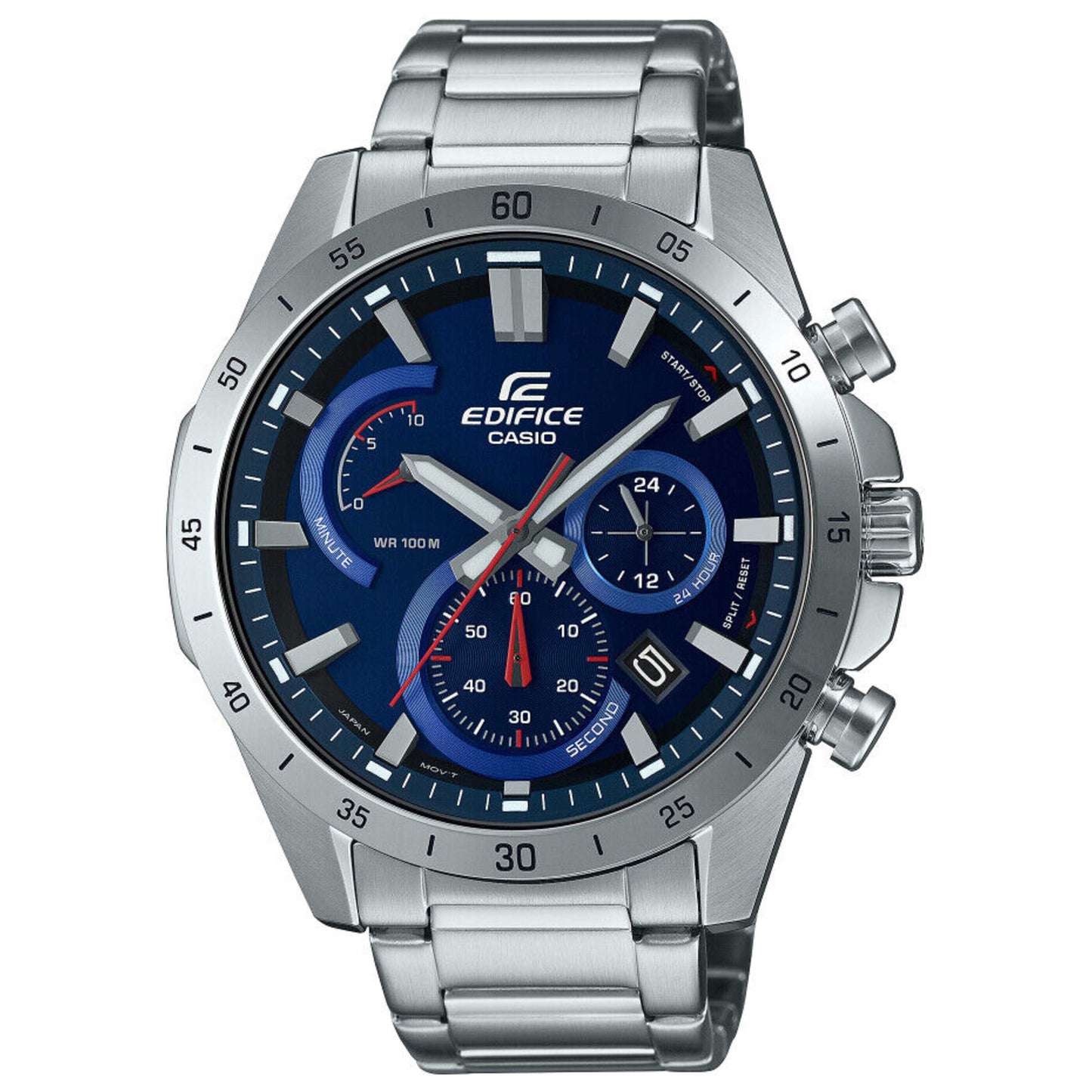 Front view of Casio Edifice Men's Quartz Watch EFR-573D-2AVUDF