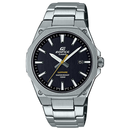 Front view of Casio Edifice Men's Quartz Watch EFR-S108D-1AVUDF