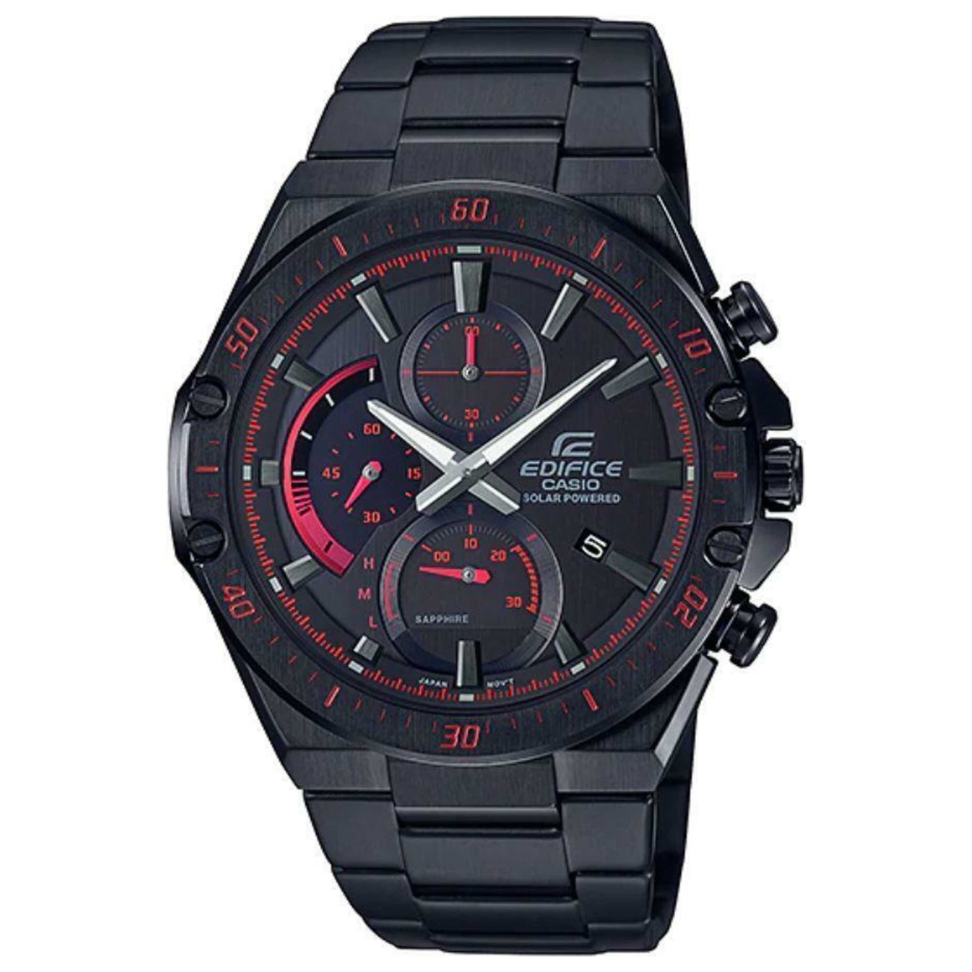Front view of Casio Edifice Men's Solar Watch EFS-S560DC-1AVUDF