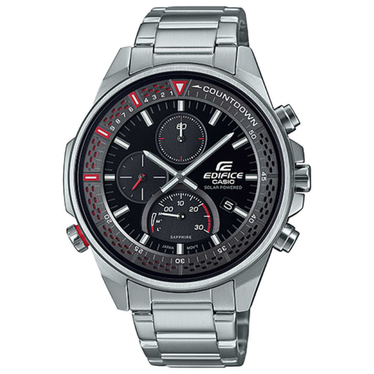 Front view of Casio Edifice Men's Solar Watch EFS-S590D-1AVUDF