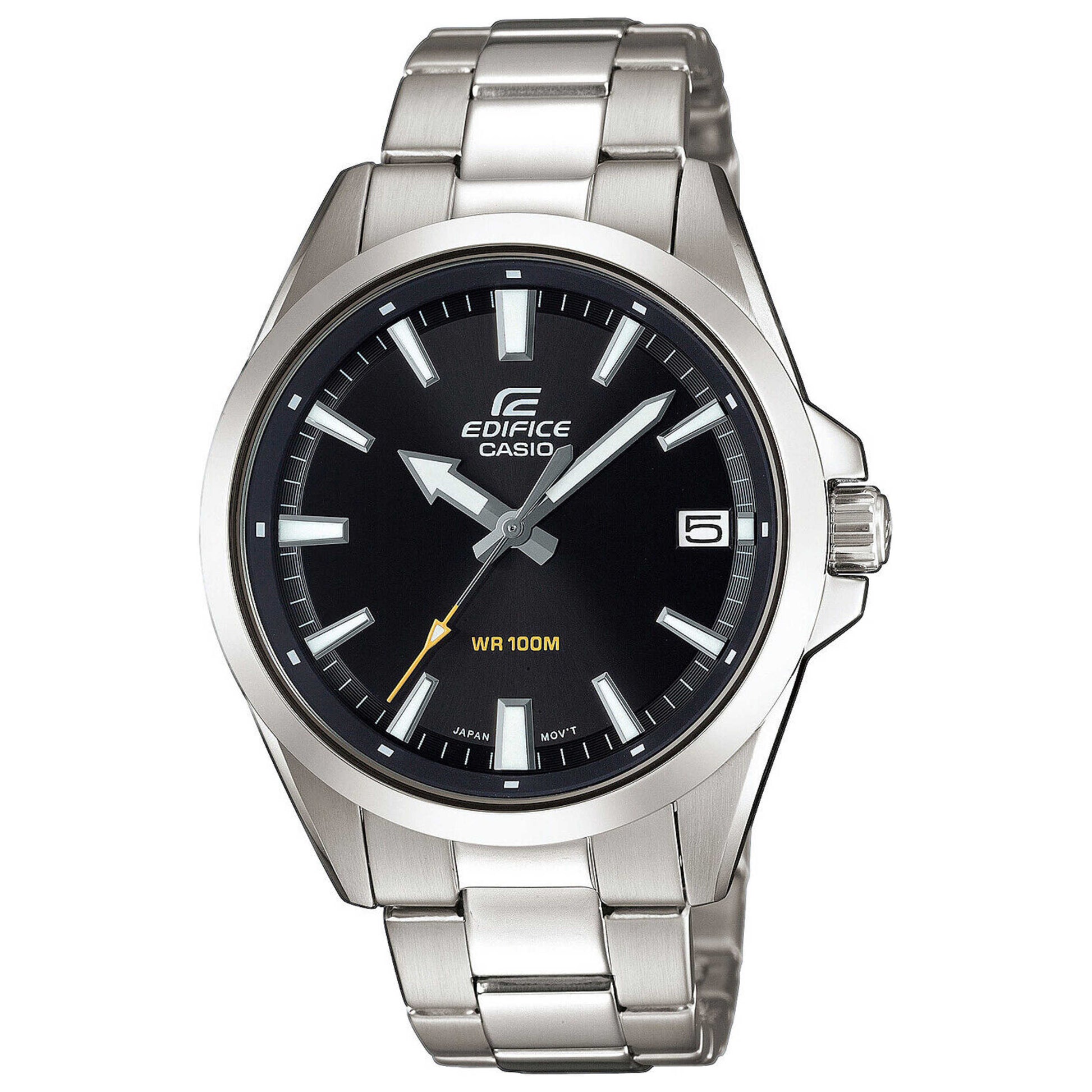 Front view of Casio Edifice Men's Quartz Watch EFV-100D-1AVUDF